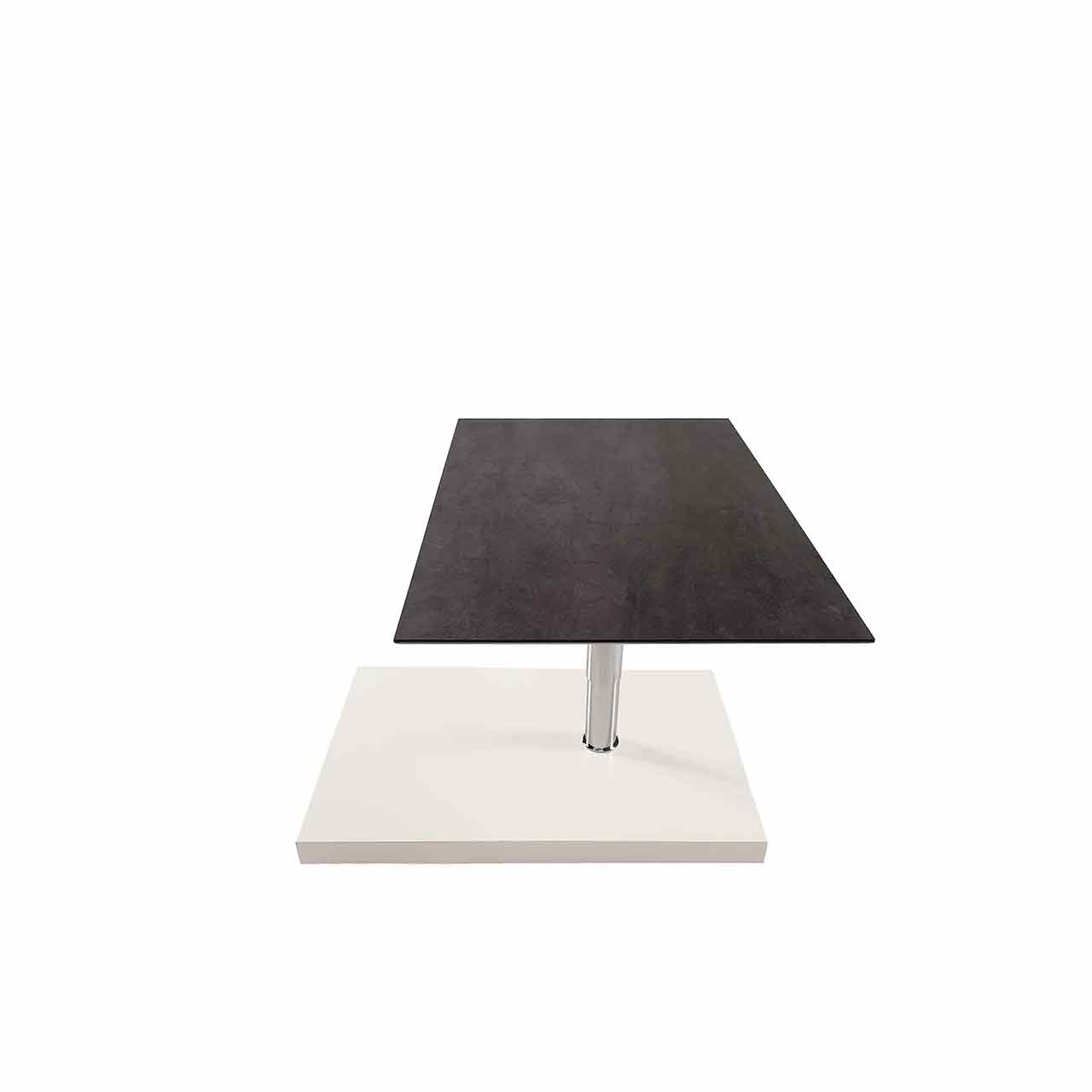 Ronald Schmitt – Couchtisch Wing K 773 | Tischplatte Keramik Anthrazit, Tischplatte gedreht