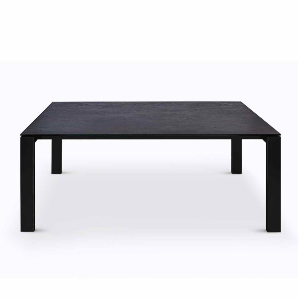 Ronald Schmitt – P 2380/E Access | Tischplatte Keramik Zement anthrazit geschlossen, Gestell schwarz