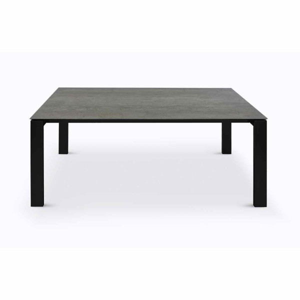 Ronald Schmitt – Esstisch P2380/E mit Tischplatte Keramik grau und schwarzem Gestell